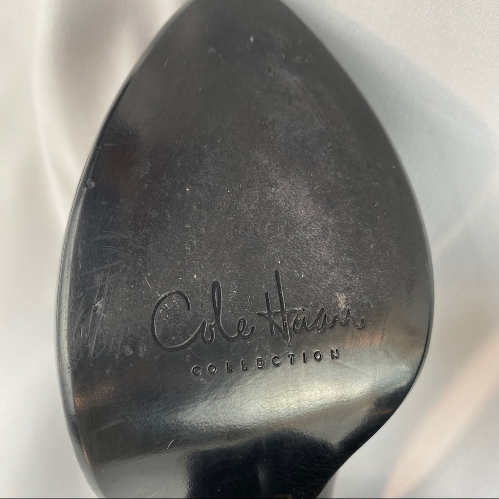 Cole Haan Patent Leather Platform Shoes With Bow - Picture 11 of 14